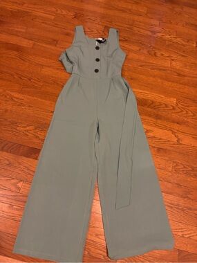 Nasty gal small sage green romper nwt